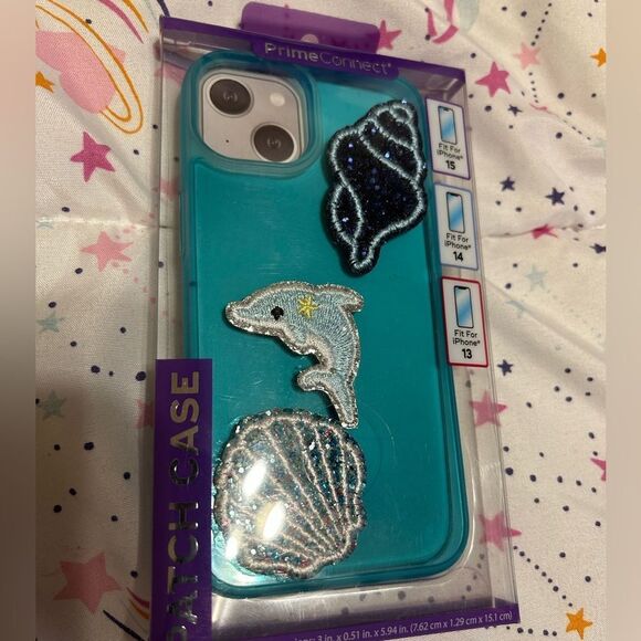 Blue iPhone 13 Case with Marine Accents - Picture 2 of 8